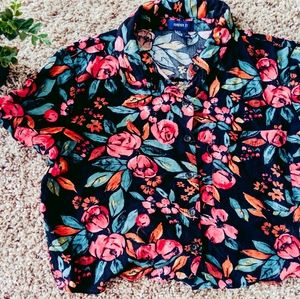 Forever 21 Collared Crop Top